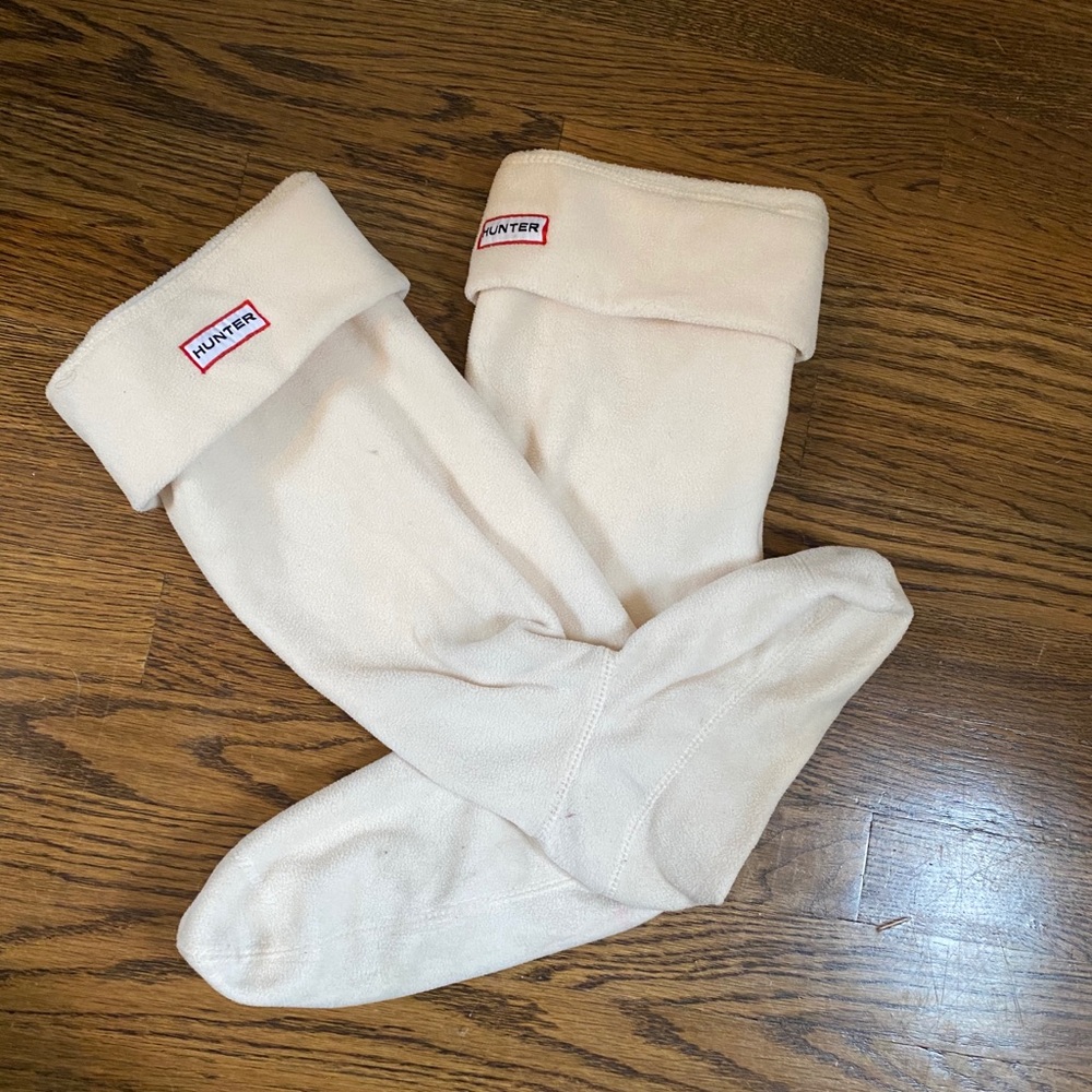 Hunter boot fleece socks